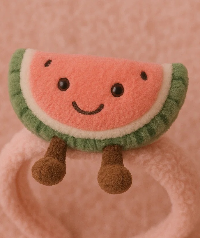 Baby Headband with Plush Watermelon - Cute Infant Hair Accessories
