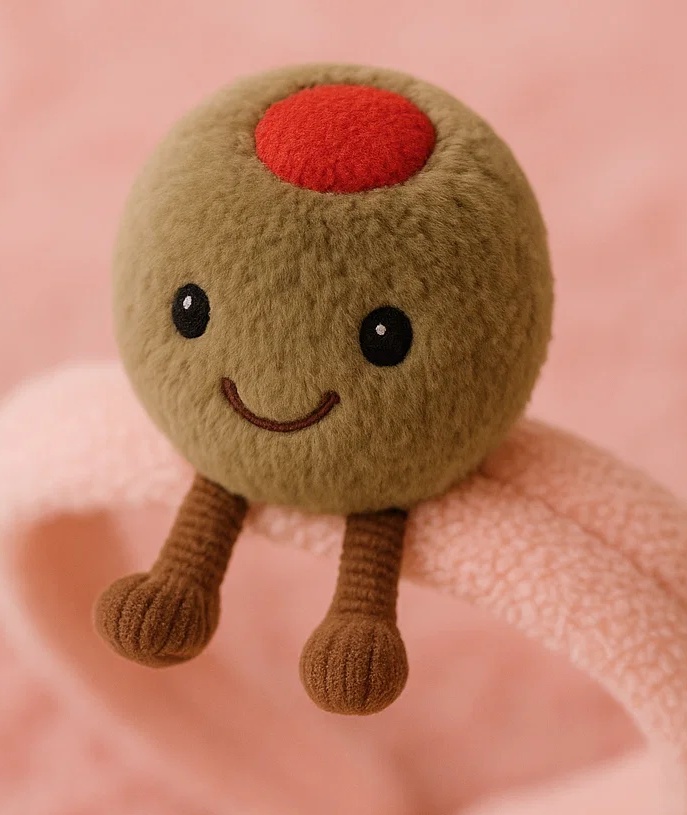 Baby Headband with Plush Olive - Cute Infant Hair Accessories