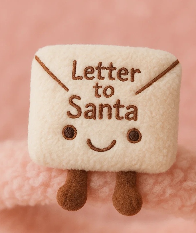 Baby Headband with Plush Letter to Santa - Cute Infant Hair Accessories