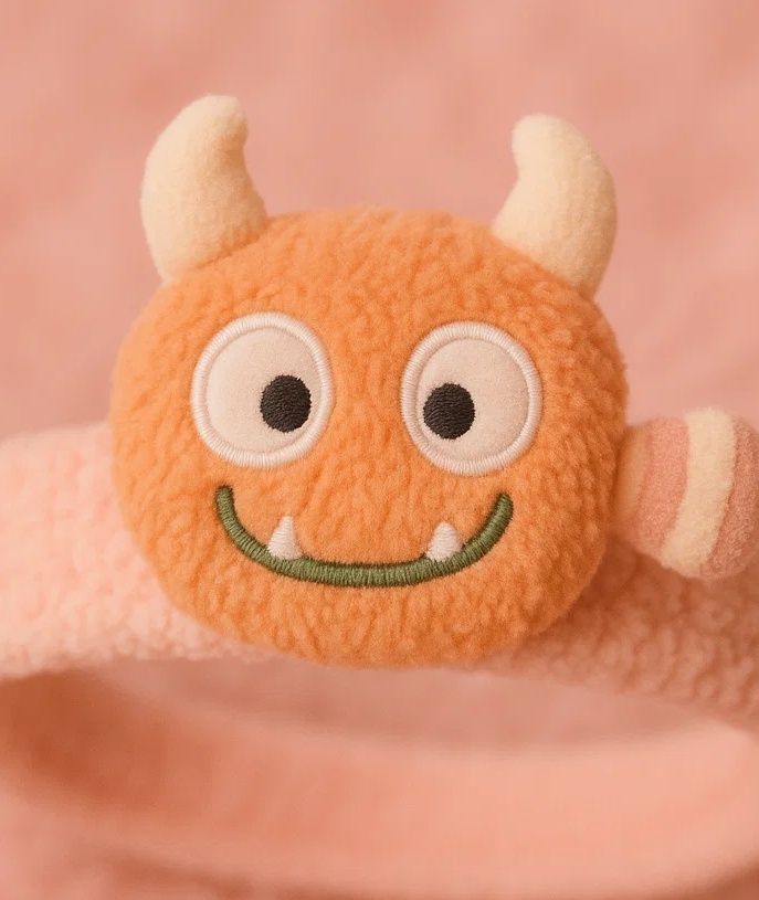 Baby Headband with Plush Monster - Cute Infant Hair Accessories