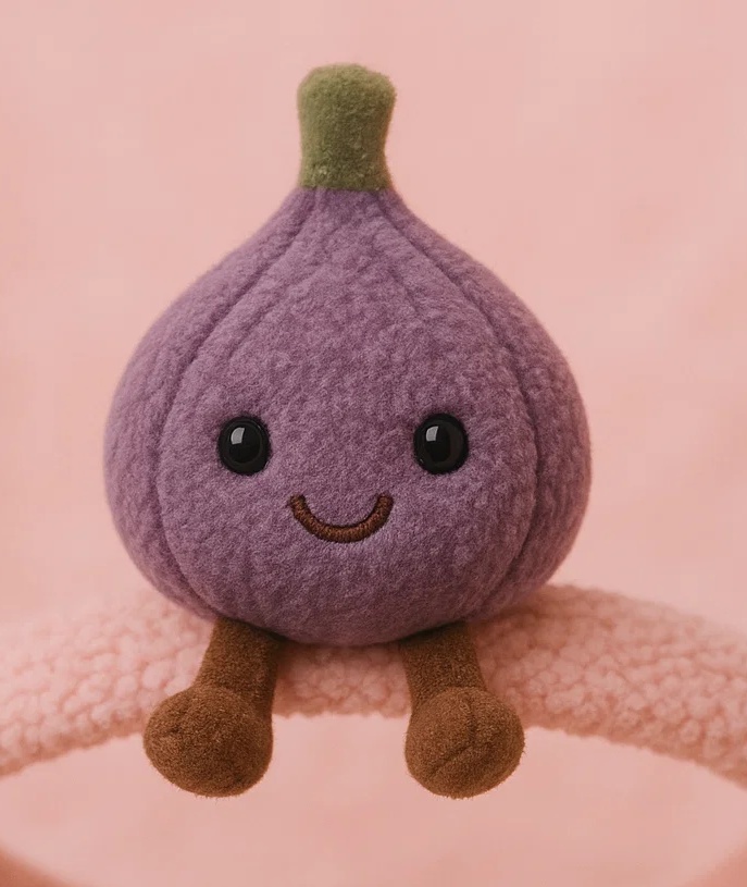 Faixa de cabelo para bebê com figo de pelúcia – Acessórios de cabelo fofos para bebês