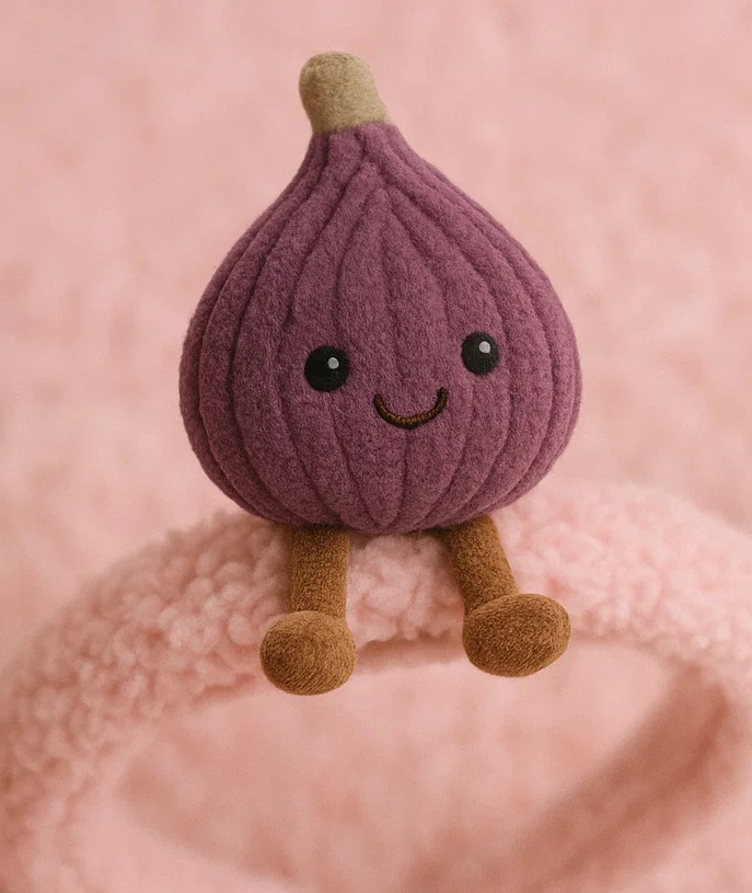Baby Headband with Plush Fig - Cute Infant Hair Accessories