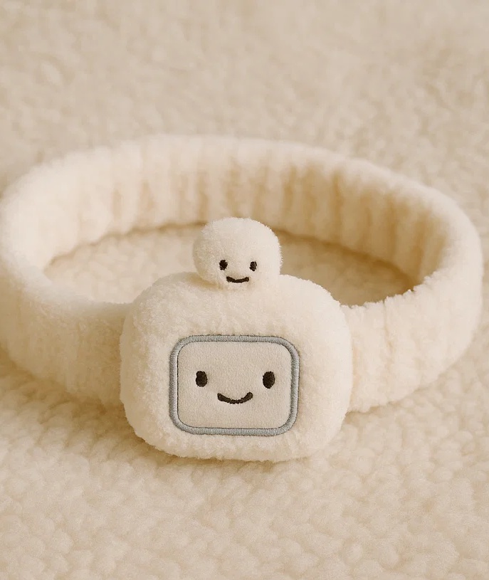 Baby Headband with Plush Milk Cube - Cute Infant Hair Accessories
