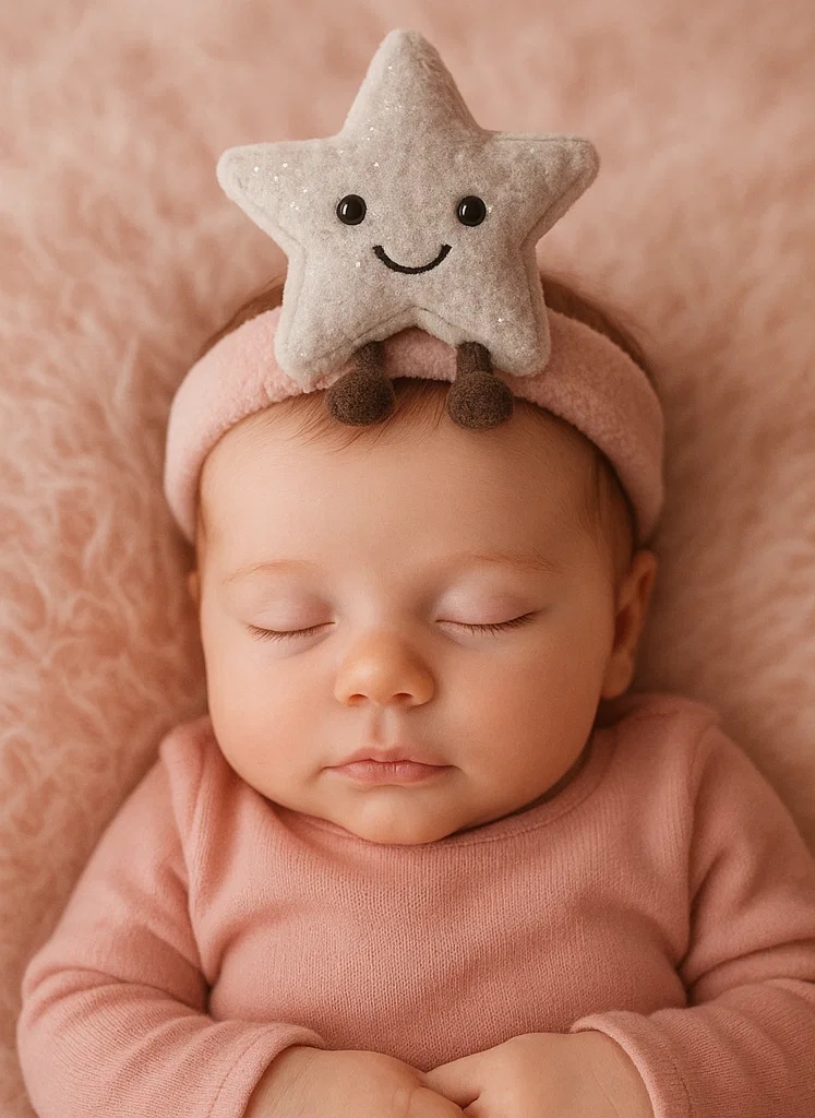 Baby Headband with Plush Star - Cute Infant Hair Accessories