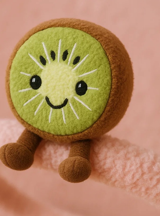 Plüsch-Kiwi-Stirnband für Babys – Weiches Cartoon-Haaraccessoire