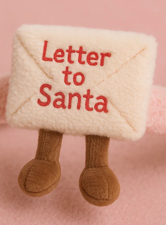Letter to Santa Plush Baby Headband – Holiday Themed Cute Accessory