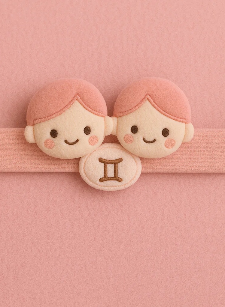 Cinta de pelo de peluche de Géminis para bebé – Diadema suave con personaje adorable del horóscopo para recién nacidos y niños pequeños