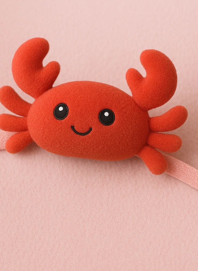 Cancer Zodiac Plush Baby Headband – Cute Horoscope Character Soft Hairband for Newborns & Toddlers