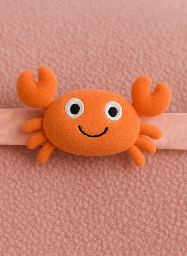 Bandeau en peluche signe Cancer pour bébé – Bandeau doux avec personnage crabe du zodiaque mignon pour nouveau-nés et tout-petits
