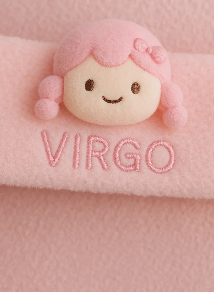 Virgo Zodiac Plush Baby Headband – Cute Horoscope Character Soft Hairband for Newborns & Toddlers