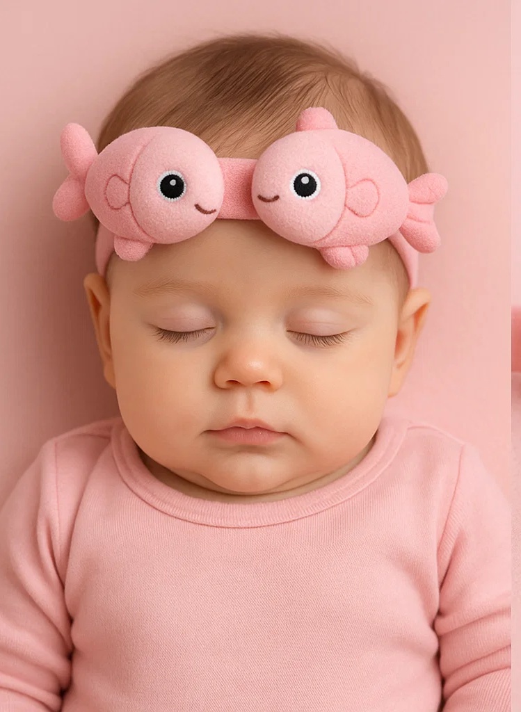 Pisces Zodiac Plush Baby Headband – Cute Horoscope Character Soft Hairband for Newborns & Toddlers