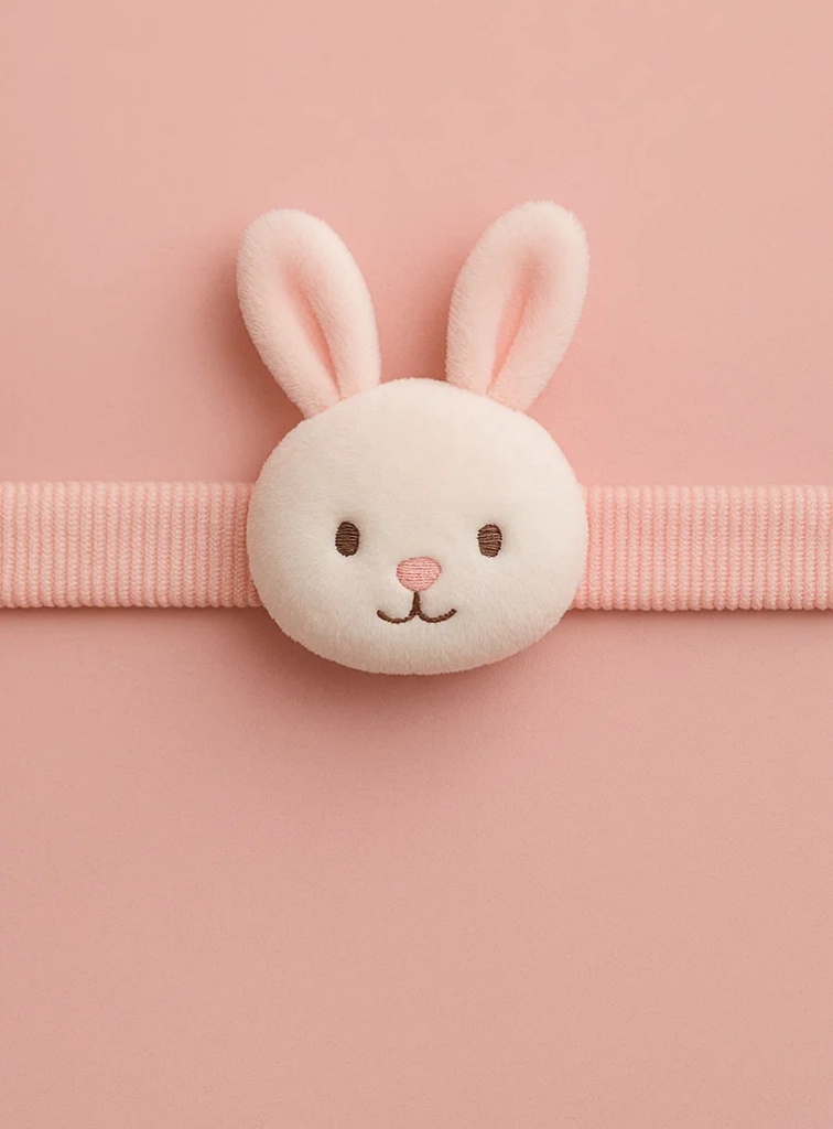 Cute Bunny Plush Baby Headband – Soft Cartoon Rabbit Hairband for Newborns & Infants