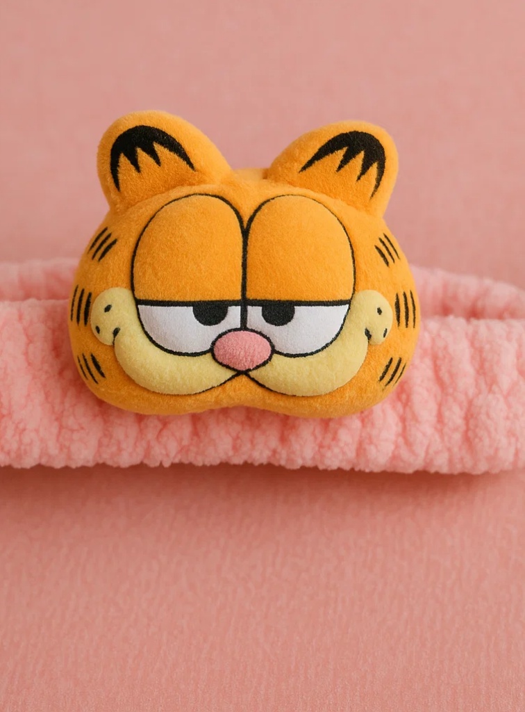 Bandeau en peluche Garfield pour bébé – Bandeau doux à motif chat pour nouveau-nés et nourrissons