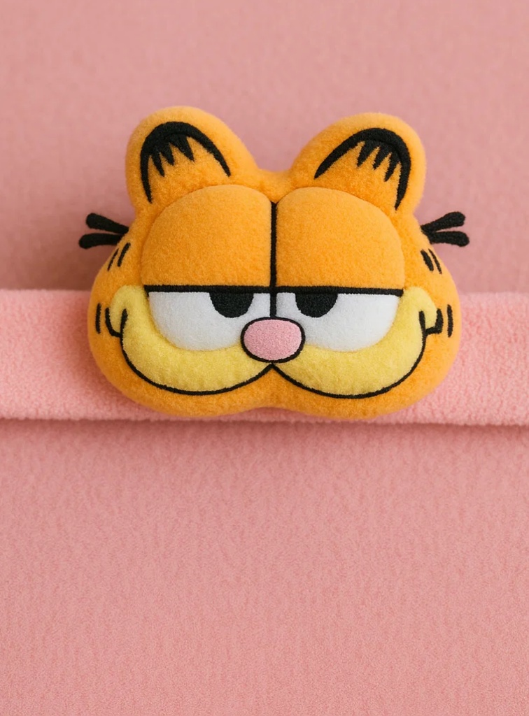 Garfield Plüsch-Baby-Stirnband – Weiches Cartoon-Katzen-Stirnband für Neugeborene & Babys