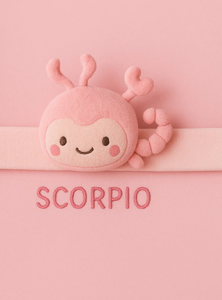 Cute Scorpio Plush Baby Headband – Soft Zodiac Scorpion Cartoon Headwrap for Newborns & Infants