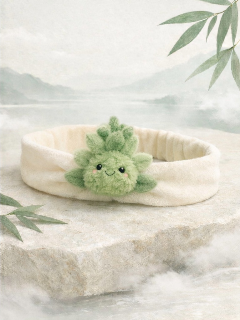 Fresh Green Sprout Baby Headband - Adorable and Cozy