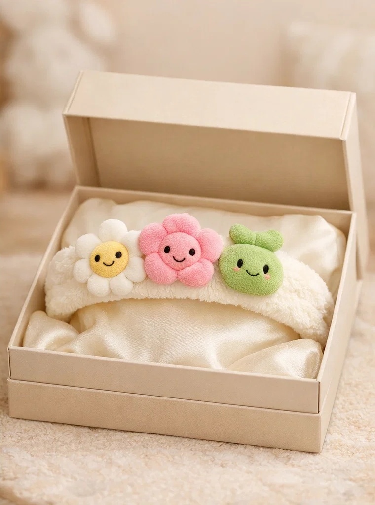 Pink Daisy Baby Headband – Soft and Comfortable for Infants, Perfect for Gifting