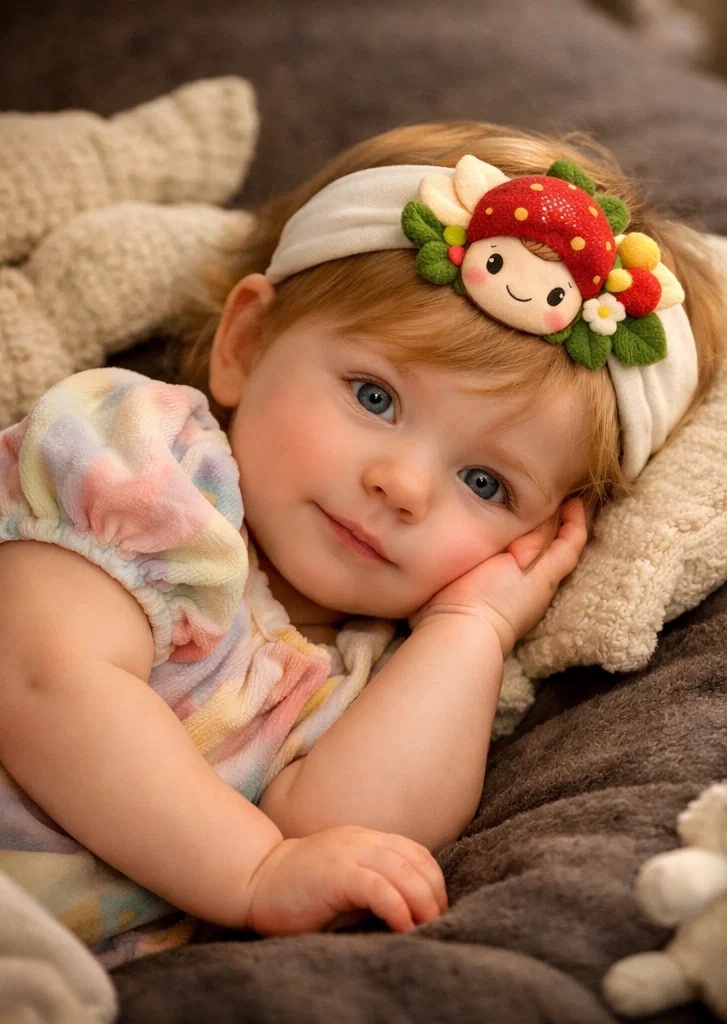 Bandeaux pour bébé avec poupée fleur – Idéal pour votre magasin
