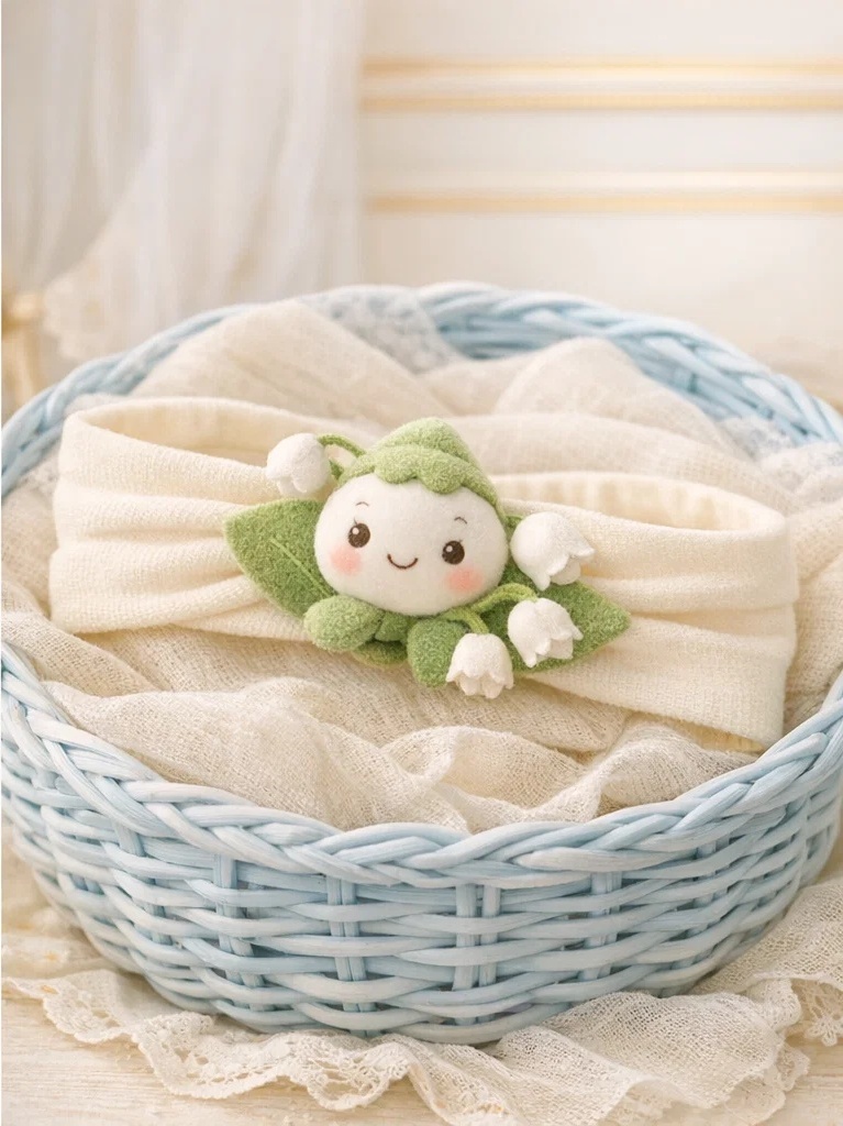 卸売向け ベビーぬいぐるみヘッドバンド フラワードール付き – ナチュラル系ブティック私牌対応モデル