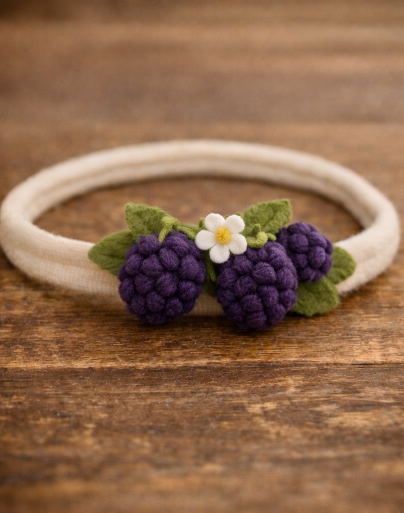 Cozy Thick Headbands with Felt Fruit – Perfect Winter Accessory for Babywear Stores