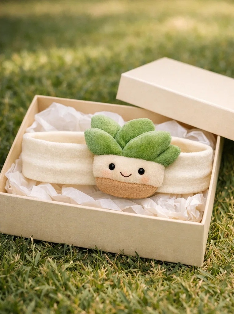 Wholesale Succulent Doll Baby Headband – Soft Stretch Infant Hairband for Brand Customization