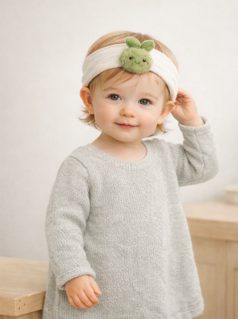 Cute Green Apple Baby Headband - A Fun and Stylish Accessory