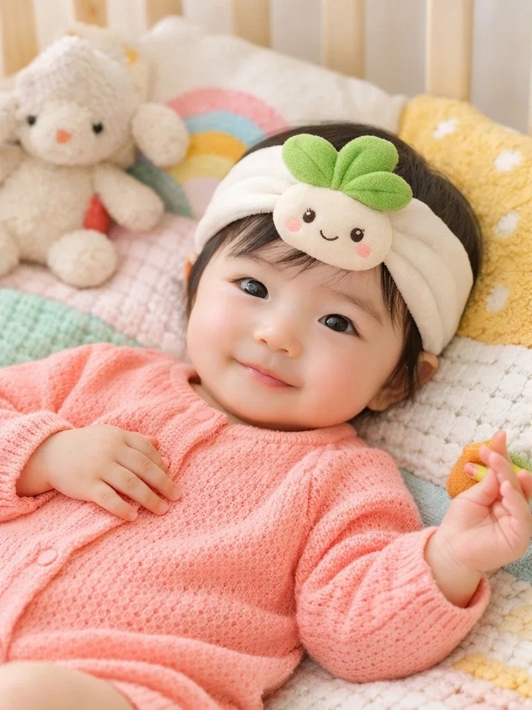 Bandeaux bébé mignons roses pour les clients professionnels