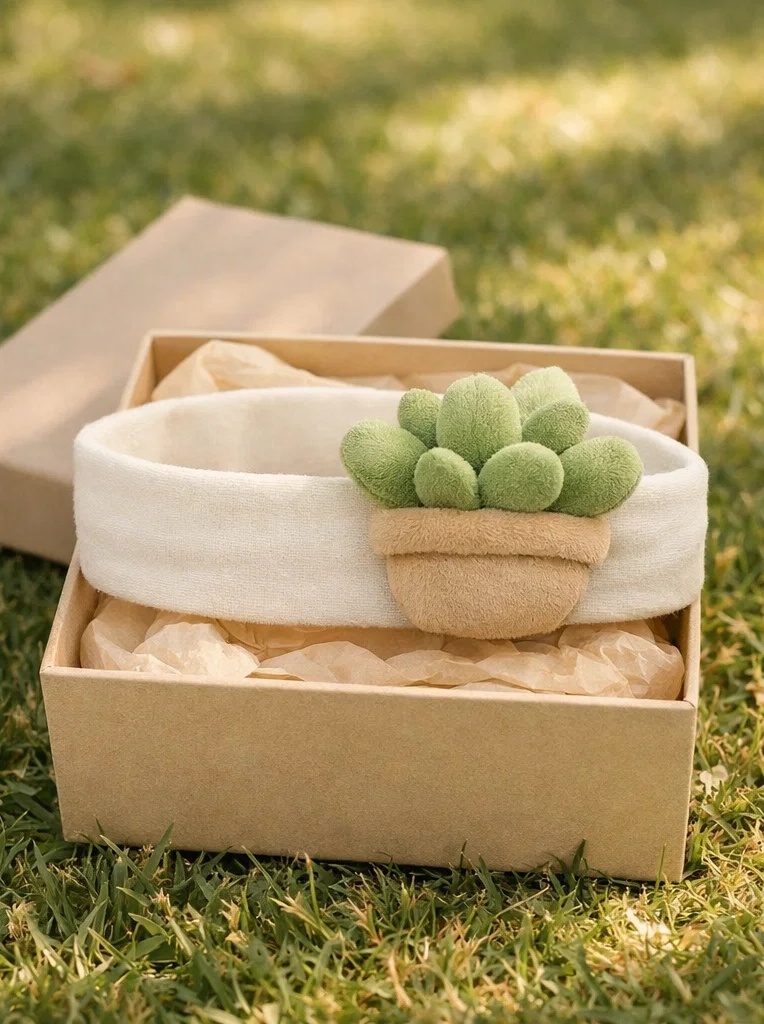 OEM Minimalist Succulent Plush Baby Headband – Premium Infant Hair Accessory for Distributors
