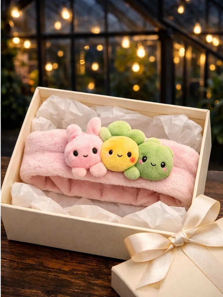 Kawaii Bunny Plush Baby Headband – Soft Stretch Baby Hairband for Retail and Wholesale