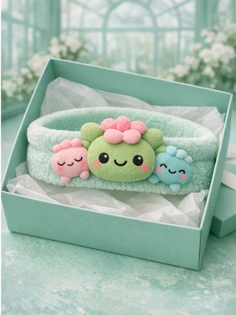 Kawaii Succulent Doll Baby Headband – Trendy Baby Hairband for Baby Boutiques