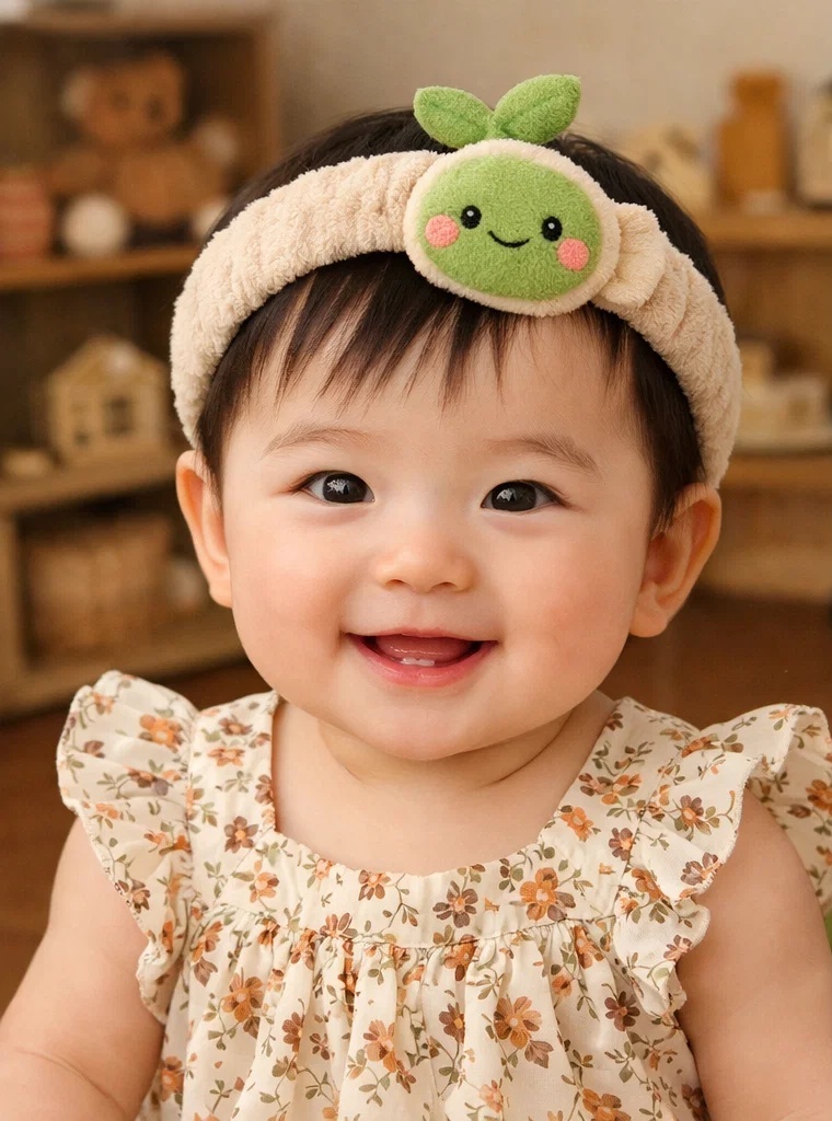 Fun Fruit and Flower Baby Headband – Cute, Comfortable, and Perfect for Newborns