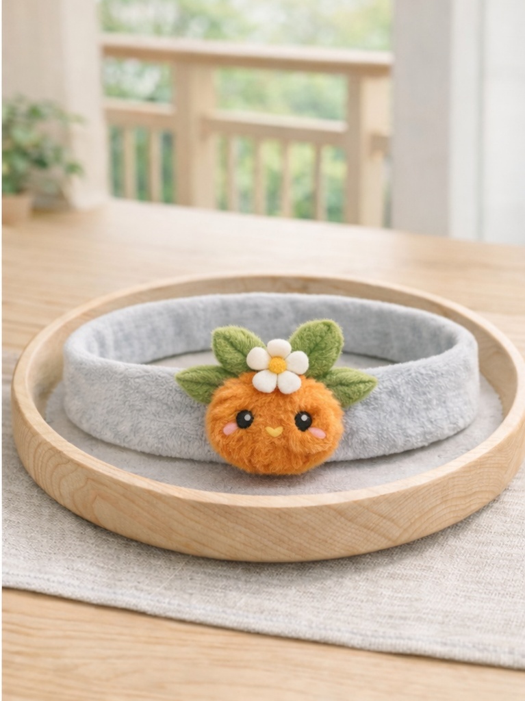 Bright Orange Baby Headband - A Playful and Bright Accessory