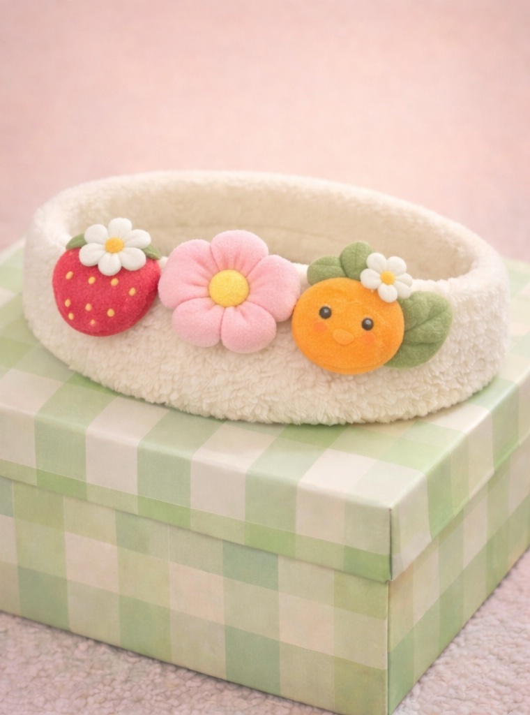 Happy Daisy Baby Headband – Soft Felt and Adjustable, Perfect for Newborns
