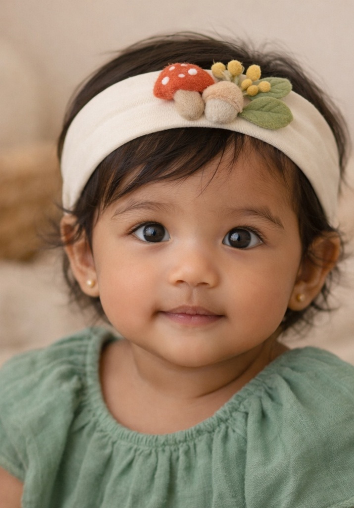 Bandeaux pour bébés en coton doux avec décorations en feutrine – un produit irrésistible pour les détaillants et distributeurs