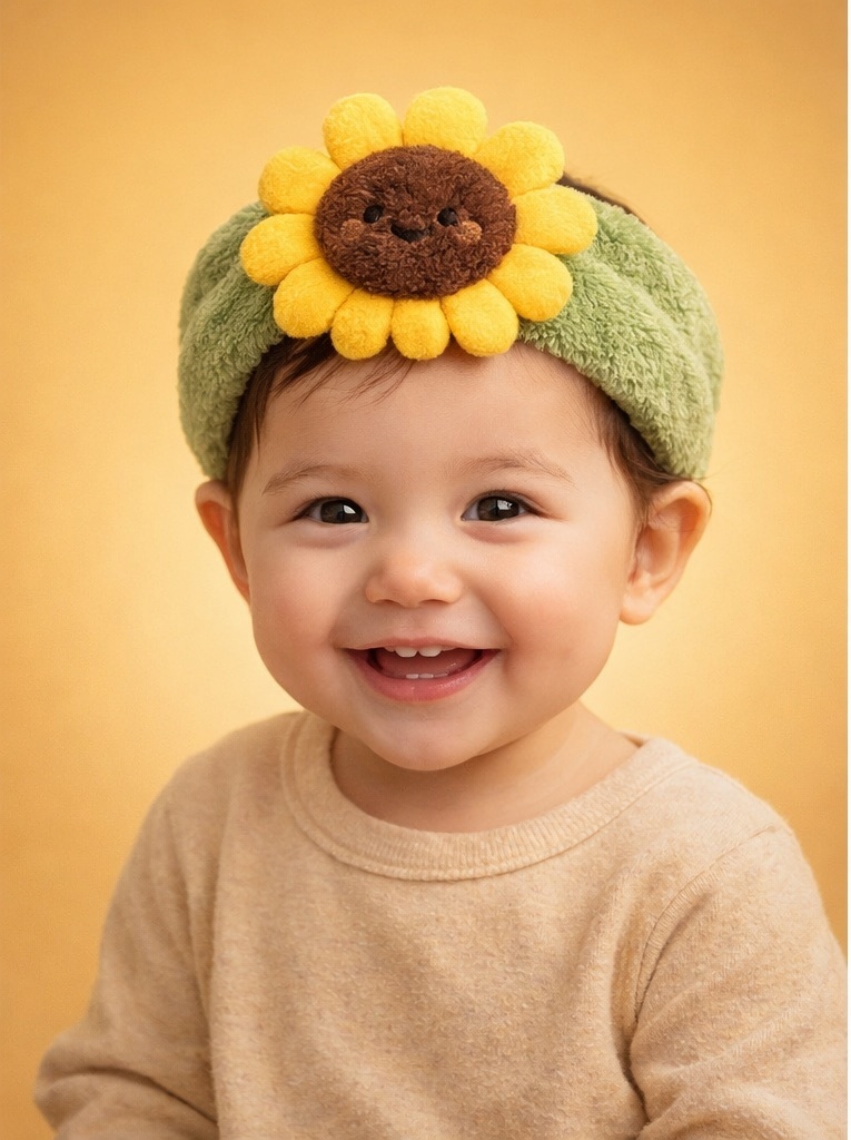 Sonnenblumen-Stirnband für Babys – Perfekt für Schaufensterdekorationen