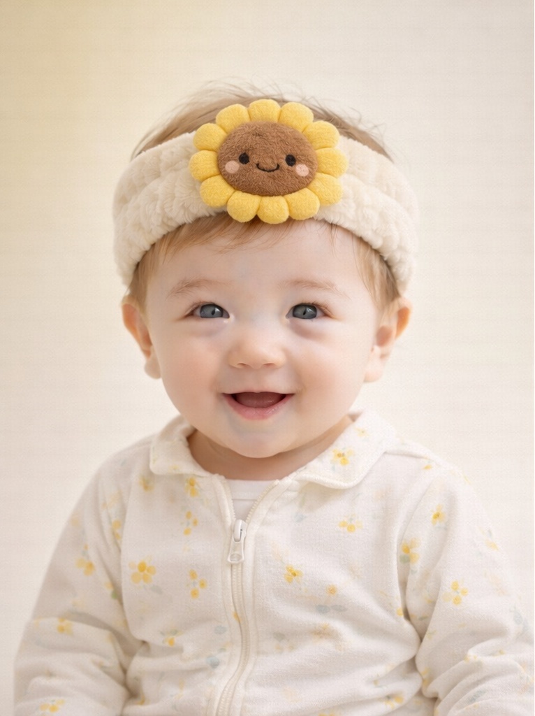 Sunflower Baby Headband – Bright and Cheerful Style That Enhances Gift Boxes Instantly