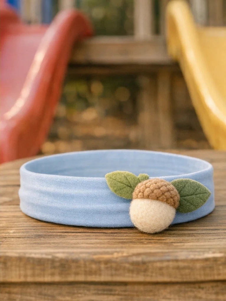 Acorn Baby Headband – Nature-Inspired, Soft & Comfortable for Infants