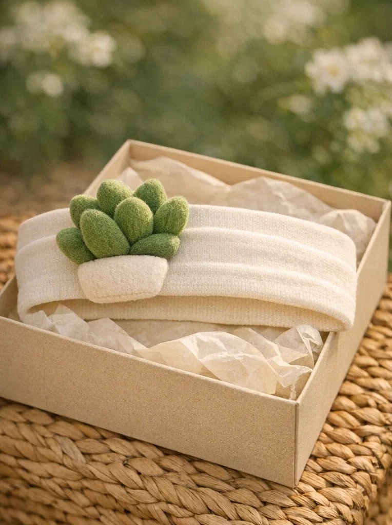 Premium Succulent Plush Baby Headband Wholesale – Soft Nylon Infant Hairband OEM/ODM