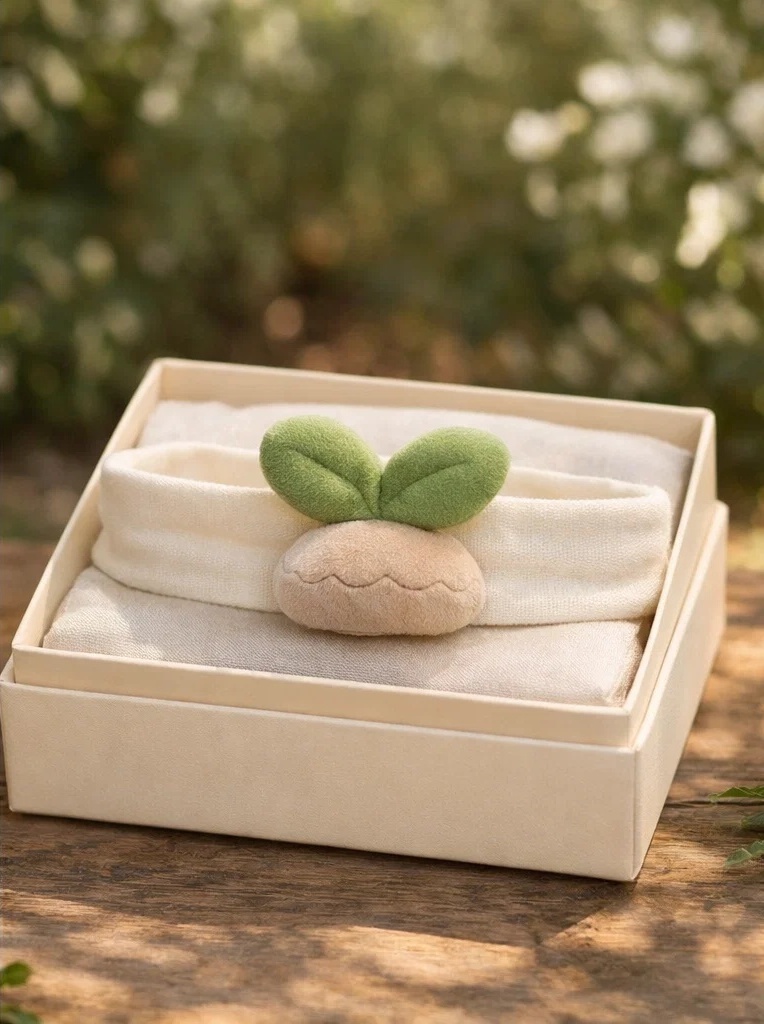 Custom Sprout Bud Baby Headband with Gift Box – Boutique Infant Hair Accessory Supplier