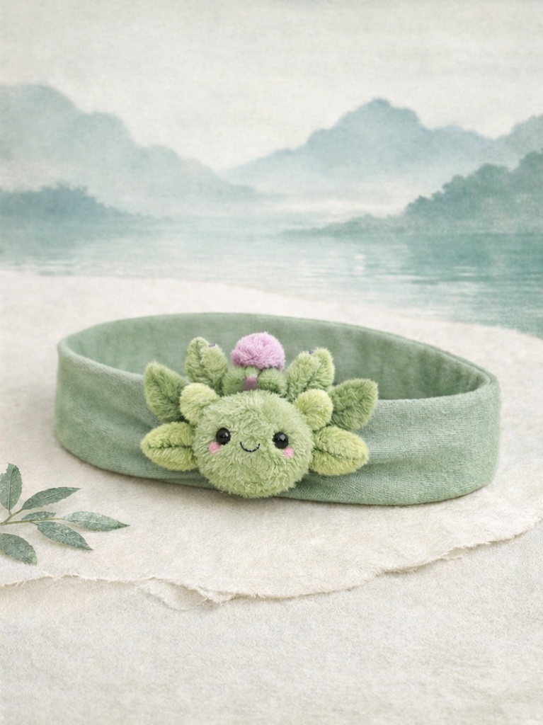 Lovely Green Bud Baby Headband - Perfect for Every Baby