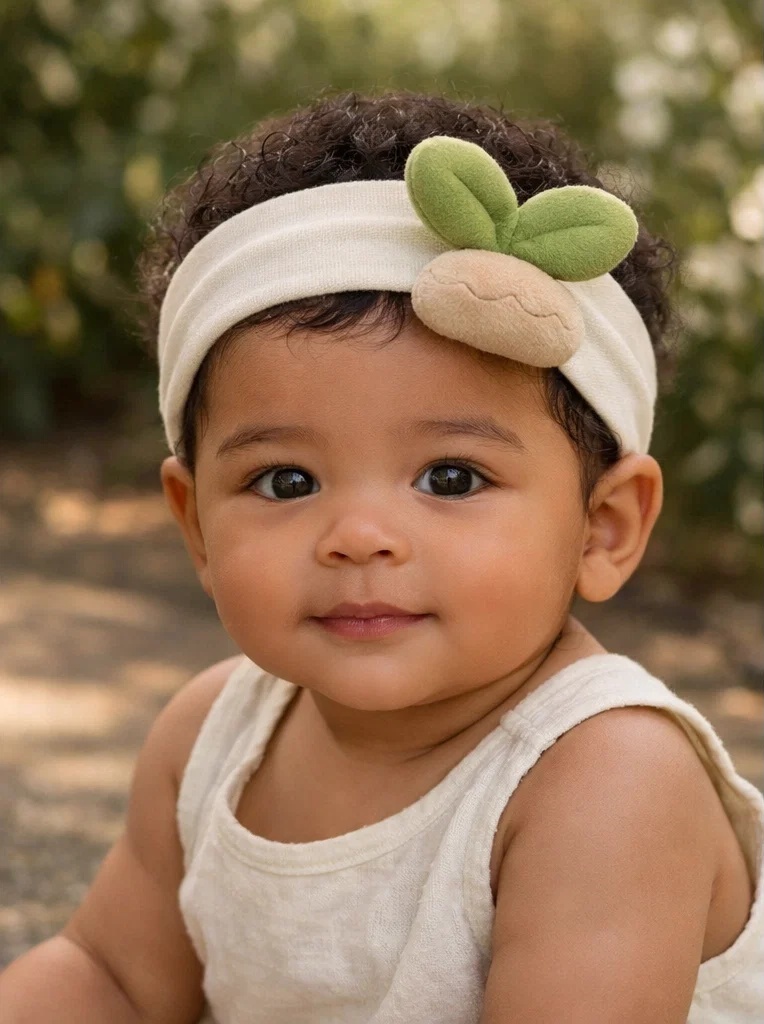 Custom Sprout Bud Baby Headband with Gift Box – Boutique Infant Hair Accessory Supplier