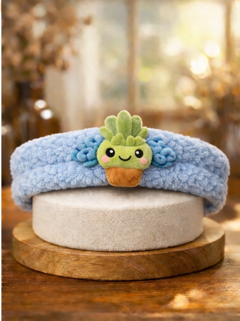 Diadema para bebé con muñeco de felpa