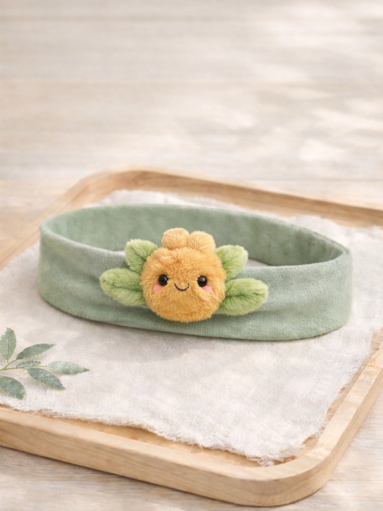 Charming Yellow Bloom Baby Headband - Soft and Adorable