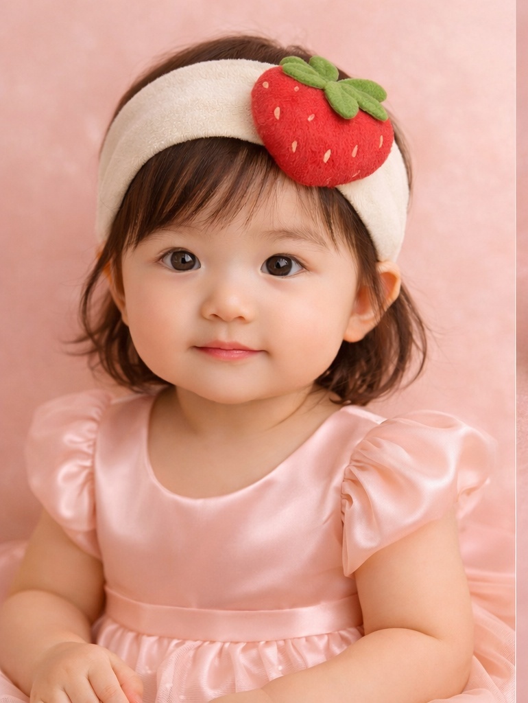 Strawberry Baby Headband – Fun and Comfortable, Ideal for Seasonal Gifts