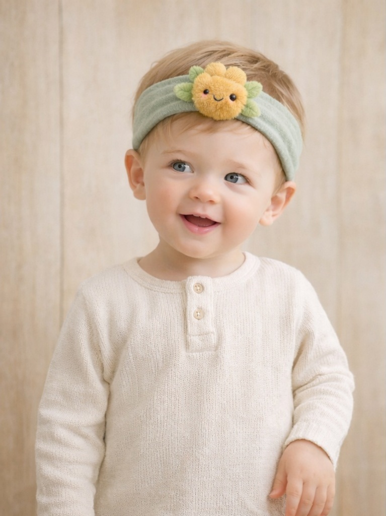 Charming Yellow Bloom Baby Headband - Soft and Adorable