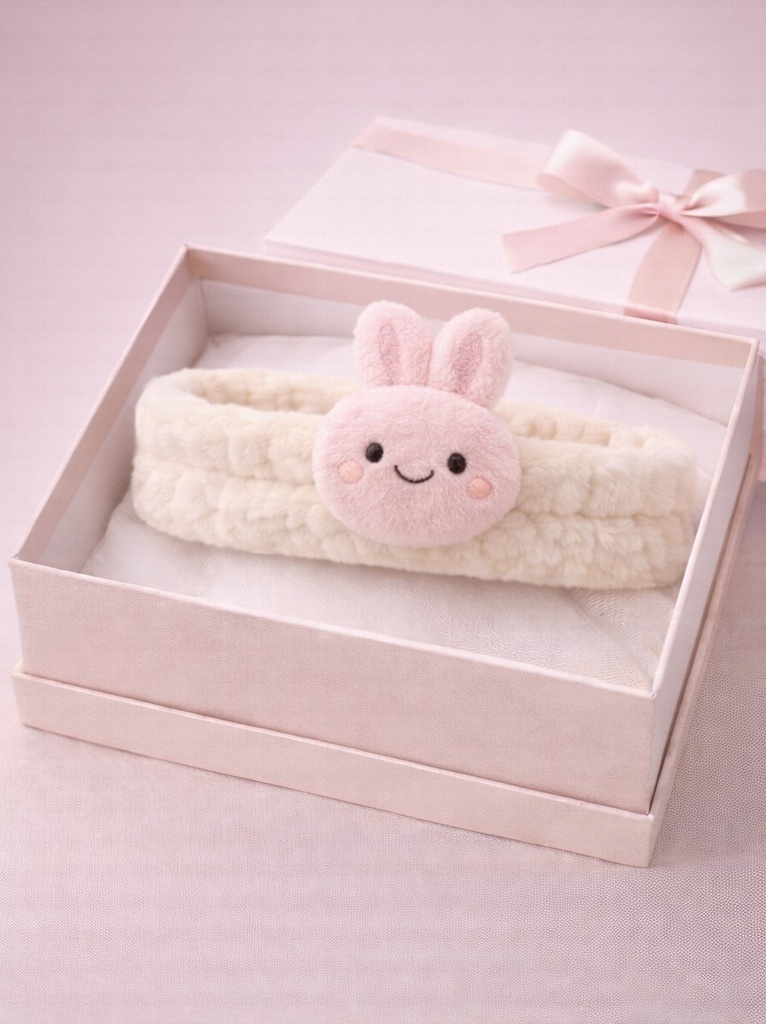 Pink Bunny Baby Headband – Soft Color Variant That Enhances Gendered Gifting
