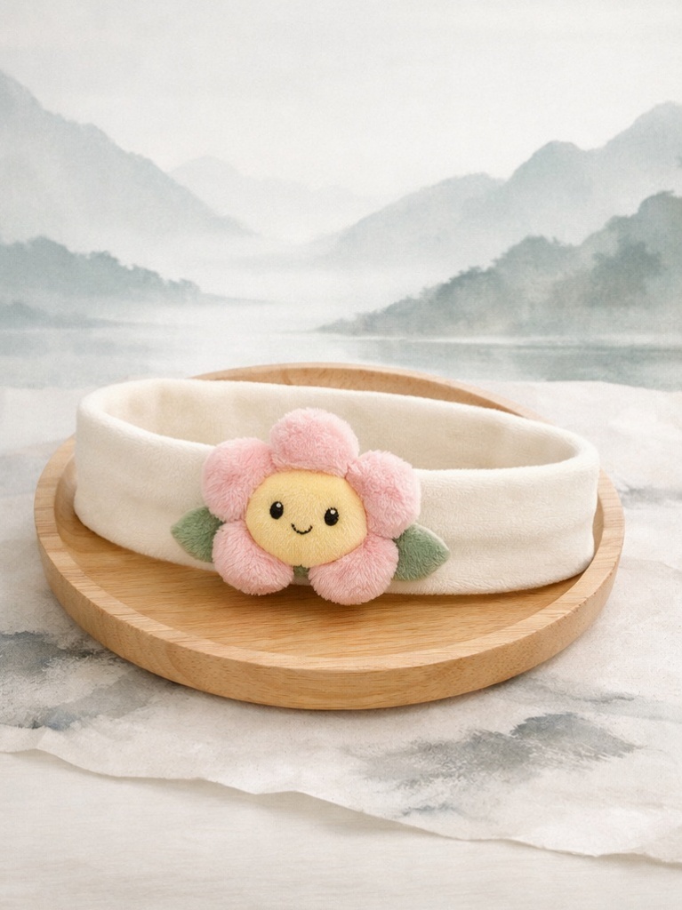 Sweet Pink Daisy Baby Headband - A Fresh and Playful Accessory