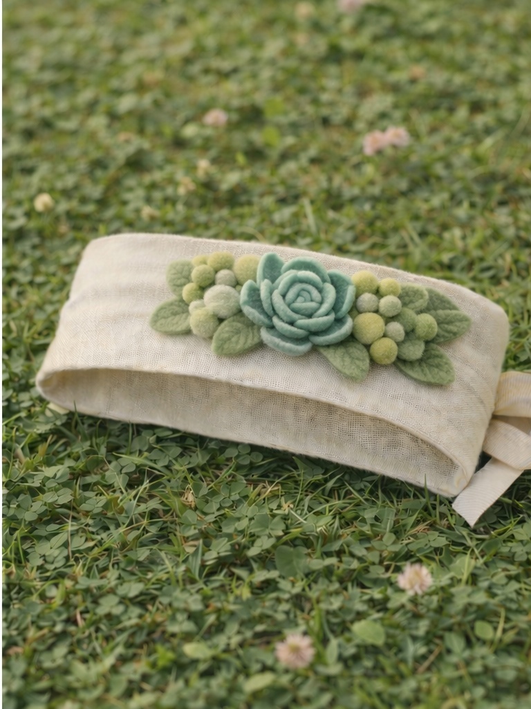 Triple Strawberry Baby Headband – Cute Garden-Themed Hair Accessory for Newborns