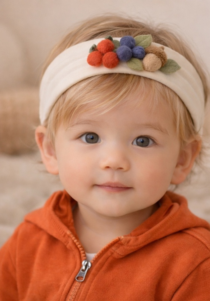 Diademas adorables para bebés con decoraciones de fieltro – producto imprescindible para mayoristas y boutiques infantiles