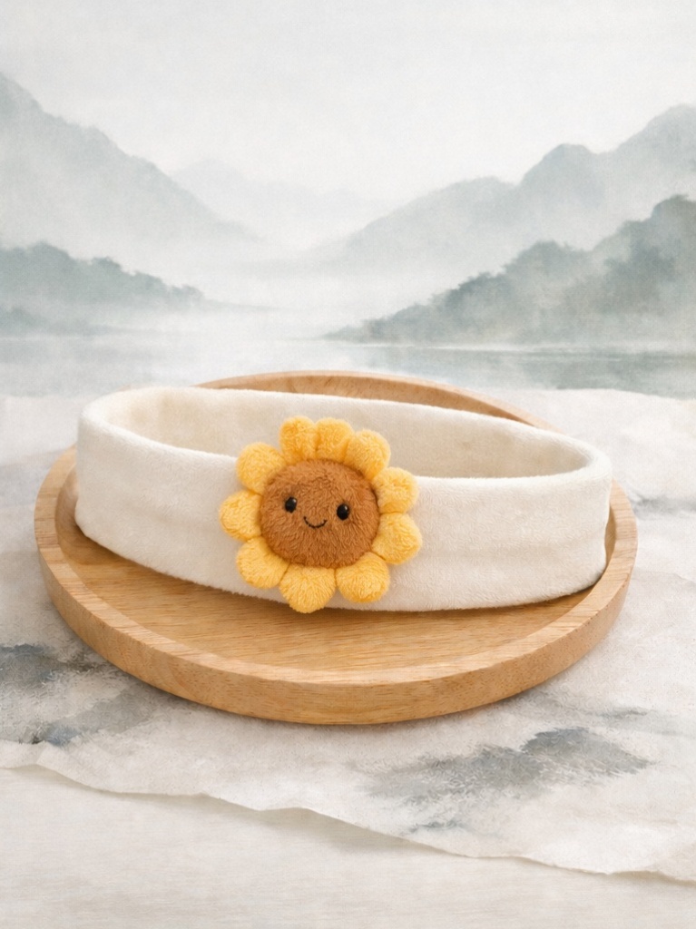 Bright Sunflower Baby Headband - Warm and Cheerful